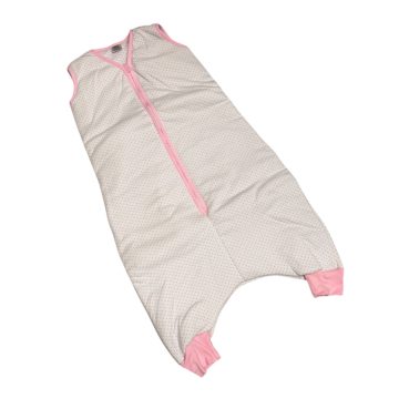   Vaganza 3 Rétegű Bélelt Tipegő Hálózsák - Fehér Rózsaszín Apró Csillagos 98/104