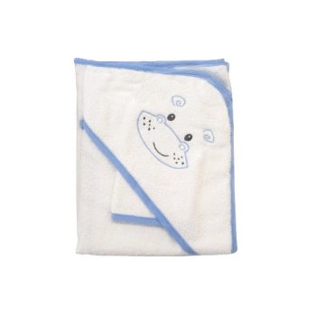   Vaganza Tündér fürdőlepedő fürdető kesztyűvel 80x80 cm - Víziló