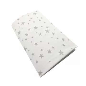   Vaganza Pamut Gumis Stretch Lepedő Mintás 60x120cm / 70x140cm – Szürke Csillagos