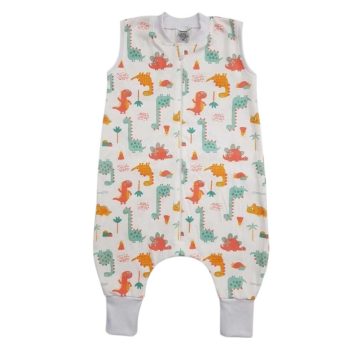   Vaganza Pamut Tipegő Hálózsák - Dinó/Fehér passzéval 98