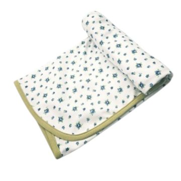   Vaganza Pamut 2 rétegű Mintás Takaró 70x90 cm - Apró Kék Rózsás