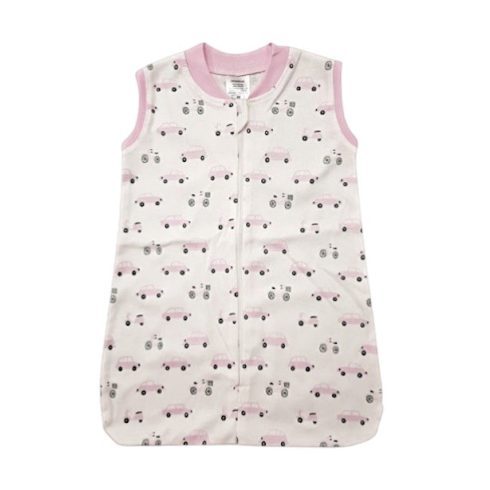 Vaganza Pamut Ujjatlan Mintás hálózsák - Rózsaszín Autó 62