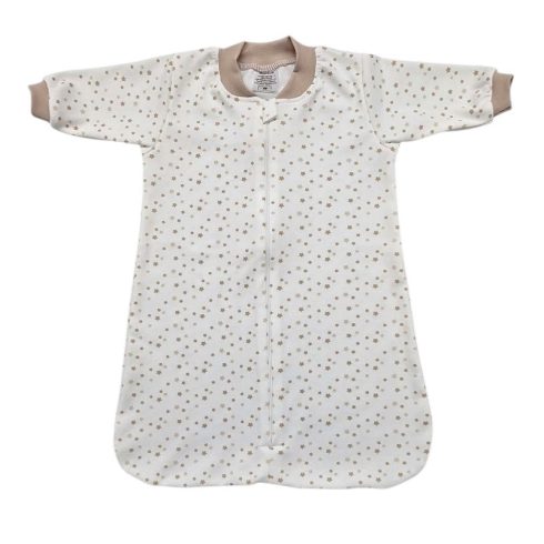 Vaganza Pamut Hosszú Ujjú hálózsák 56 - Drapp Apró csillagos