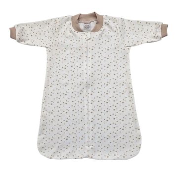   Vaganza Pamut Hosszú Ujjú hálózsák 62 - Drapp Apró csillagos