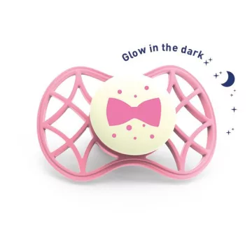   Nuvita Air.55 Cool! éjszakai cumi védőkupakkal 6hó+ - Glow Flamingo - 7085