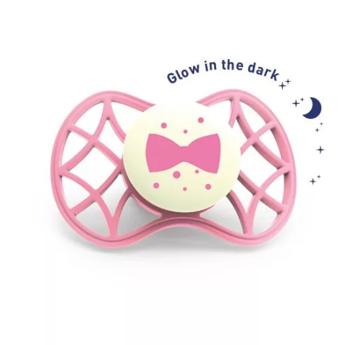 Nuvita Air.55 Cool! éjszakai cumi védőkupakkal 6hó+ - Glow Flamingo - 7085