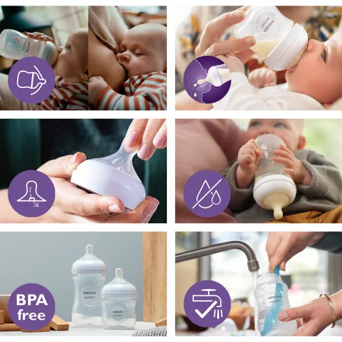 Philips AVENT Natural Response cumisüveg 125 ml, 0hó+
