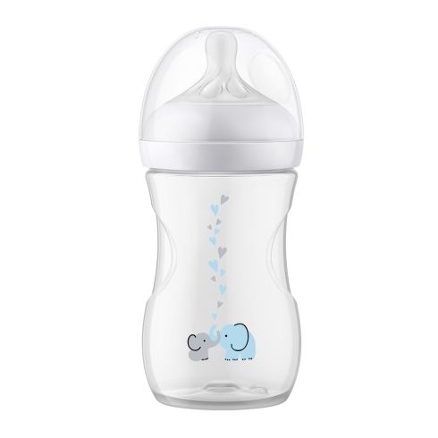 Philips AVENT Natural Response cumisüveg AirFree szeleppel 260 ml 1hó+ - Elefánt
