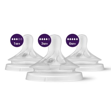   Philips AVENT SCY960/03 Natural Response etetőcumi mix 3db -1hó+,3hó+,6hó+