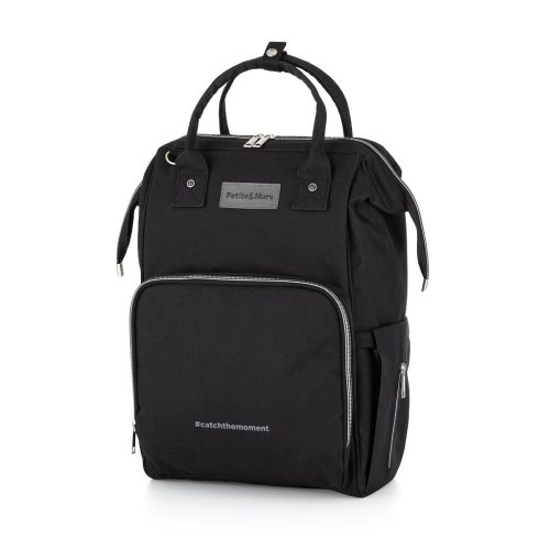 PETITE&MARS Pelenkázó hátizsák babakocsira Jack - Catchthemoment sorozat  Just Black