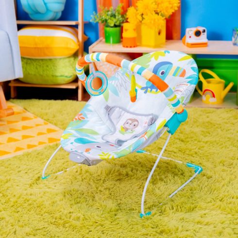Bright Starts Vibráló pihenőszék Rainforest Vibes™ 0m+ 9kg-ig