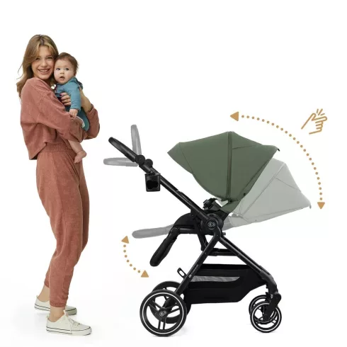 Kinderkraft Yoxi 3in1 multifunkciós babakocsi - Mystic Green