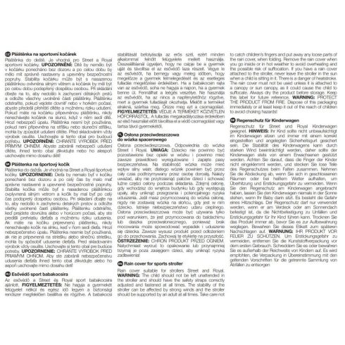 PETITE&MARS Esővédő sportbabakocsihoz