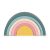 PETITE&MARS szilikon egymásra rakható játék Rainbow Misty Green 12m+