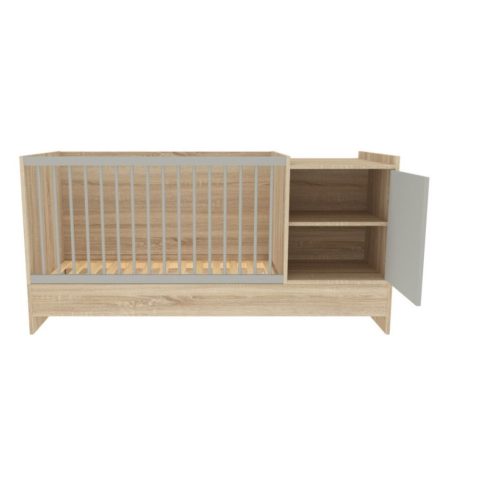 Babastar Harmony 1 ajtós kombiágy - Sonoma tölgy/Szürke