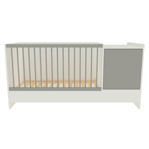 Babastar Harmony 1 ajtós kombiágy - Fehér/Szürke