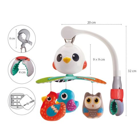 Zopa Forgó-zenélő kiságyba Multi 3in1