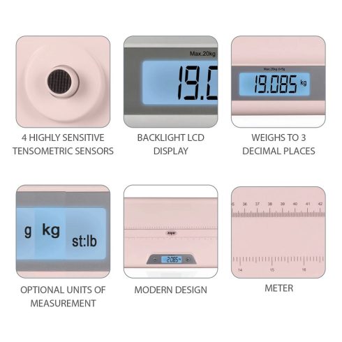 Zopa digitális babamérleg - Pink