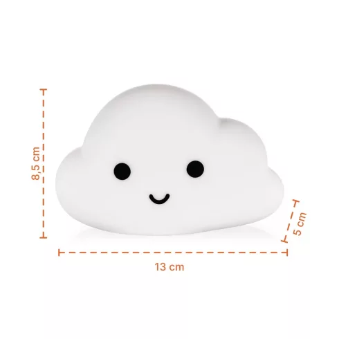 Zopa Szilikon falra szerelhető éjjeli fény - Felhő
