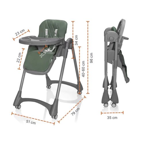 Zopa primo Etetőszék - Light Grey