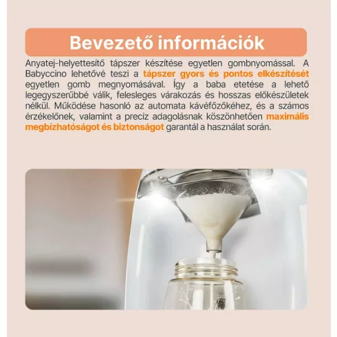 Zopa Babyccino tápszerkészítő automata