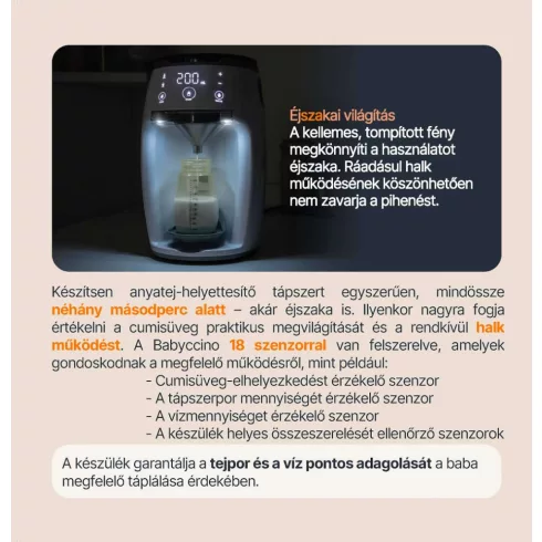 Zopa Babyccino tápszerkészítő automata