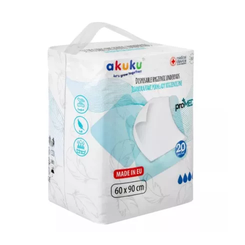 Akuku  Pelenkázóalátét ProMED60x90 cm  - 20 db