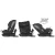Coccolle Velsa iSize 360°-ban forgatható gyerekülés (40-150 cm) - Jet Black