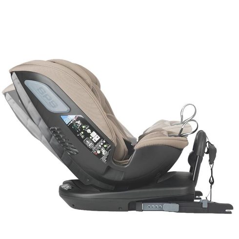 Coccolle Velsa iSize 360°-ban forgatható gyerekülés (40-150 cm) - Taupe Brown