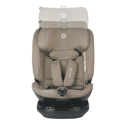 Coccolle Velsa iSize 360°-ban forgatható gyerekülés (40-150 cm) - Taupe Brown