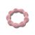 Lorelli Természetes szilikon rágóka karika - Deep Pink
