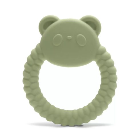 Lorelli Panda természetes szilikon rágóka - Fresh Green