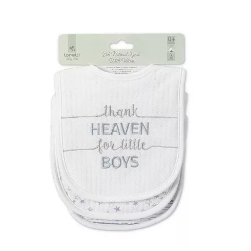 Lorelli Natural tépőzáras előke 3db - Boy