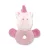 Lorelli Toys Plüss csörgő karika - Pink Unikornis