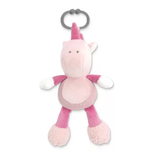 Lorelli Toys rögzíthető plüss zenélő játék - Pink Unikornis