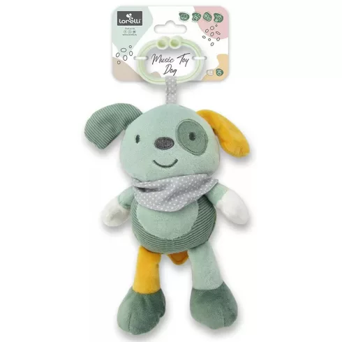 Lorelli Toys rögzíthető plüss zenélő játék - Kutyus