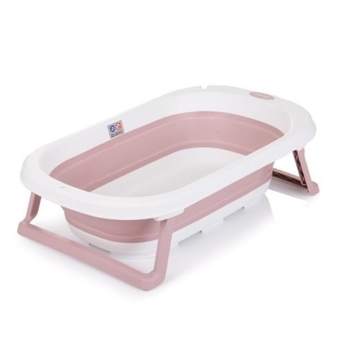 Chipolino Isla összecsukható kád hálós babatartóval 81 cm - Pink