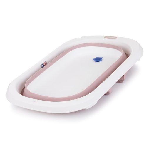 Chipolino Isla összecsukható kád hálós babatartóval 81 cm - Pink