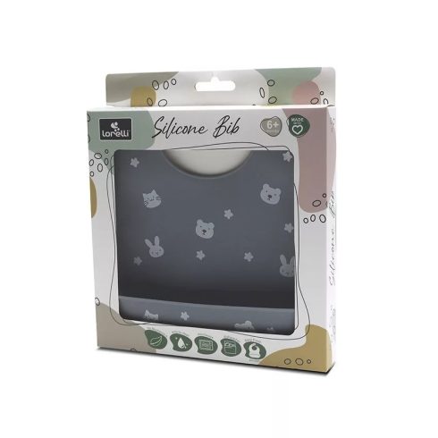 Lorelli szilikon előke - Grey