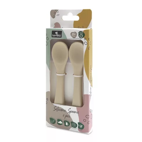 Lorelli Szilikon kanál 2db - Beige