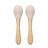 Lorelli Szilikon Kanál Bambusz nyéllel 2db - Beige