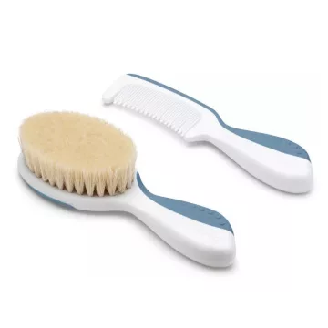 Nuvita fésű és hajkefe - Powder Blue