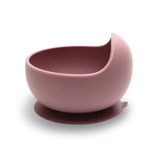Lorelli Szilikon tál tapadókoronggal - Deep Pink