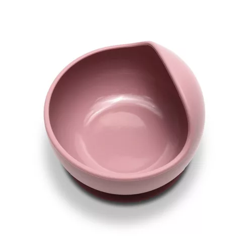 Lorelli Szilikon tál tapadókoronggal - Deep Pink