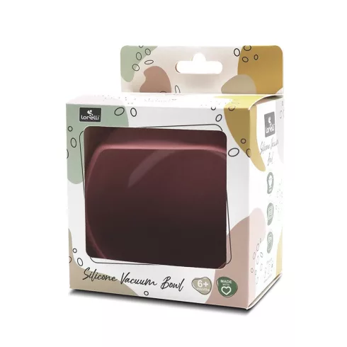 Lorelli Szilikon tál tapadókoronggal - Deep Pink