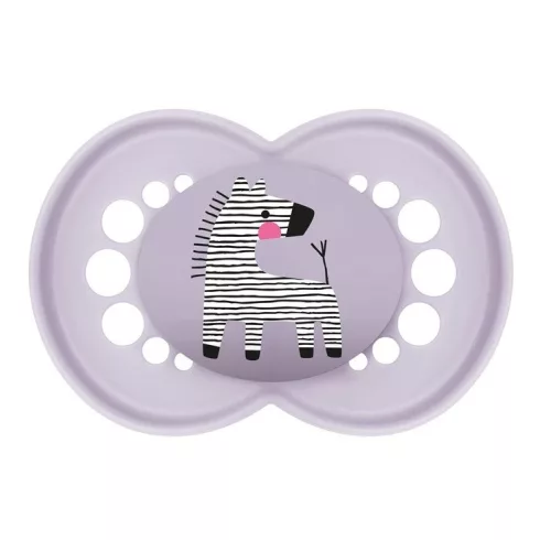 MAM Original szilikon nyugtató cumi 16+ hó  - Lila Zebra