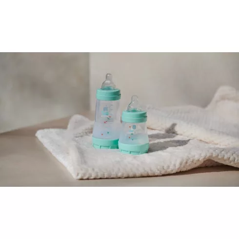 MAM Anti-Colic Műanyag Cumisüveg 160ml - Menta Vitorlás hajó
