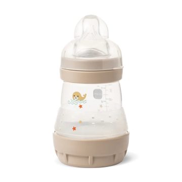 MAM Anti-Colic Műanyag Cumisüveg 160 ml - Bézs Fóka