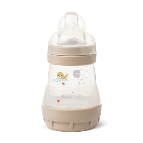 MAM Anti-Colic Műanyag Cumisüveg 160 ml - Bézs Fóka