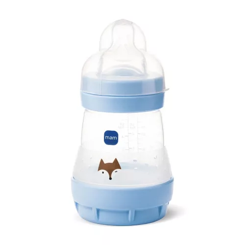MAM Anti-Colic Műanyag Cumisüveg 160 ml - Kék Róka